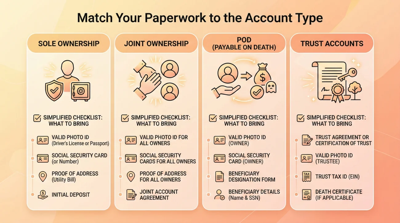 Bank Document Requirements By Account Ownership Type