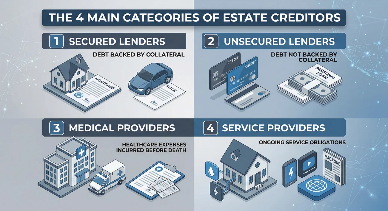 Common Categories Of Estate Creditors And Lenders