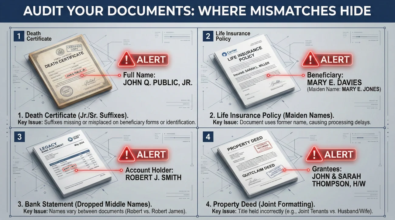 Common Estate Document Naming Discrepancies
