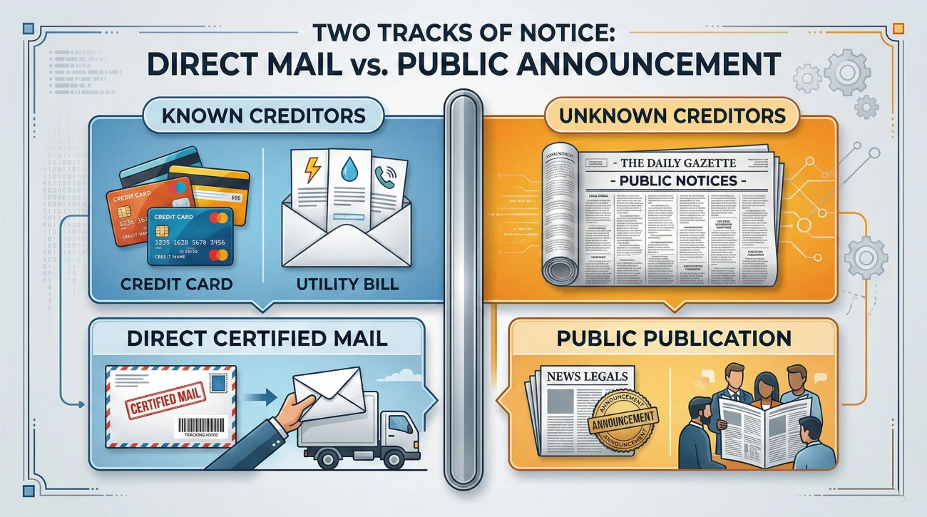 Comparison Of Known Versus Unknown Creditor Notification Methods