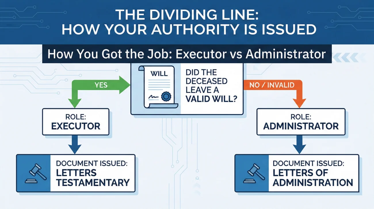 Estate Authority Track Selection Infographic