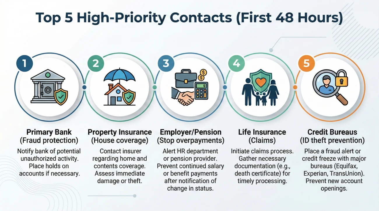 Executor First 48 Hours High Priority Contacts Triage