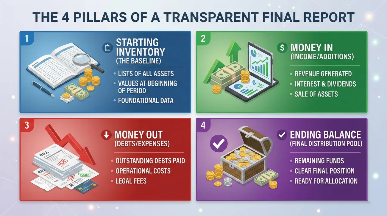 Four Core Sections Of A Probate Final Accounting Document