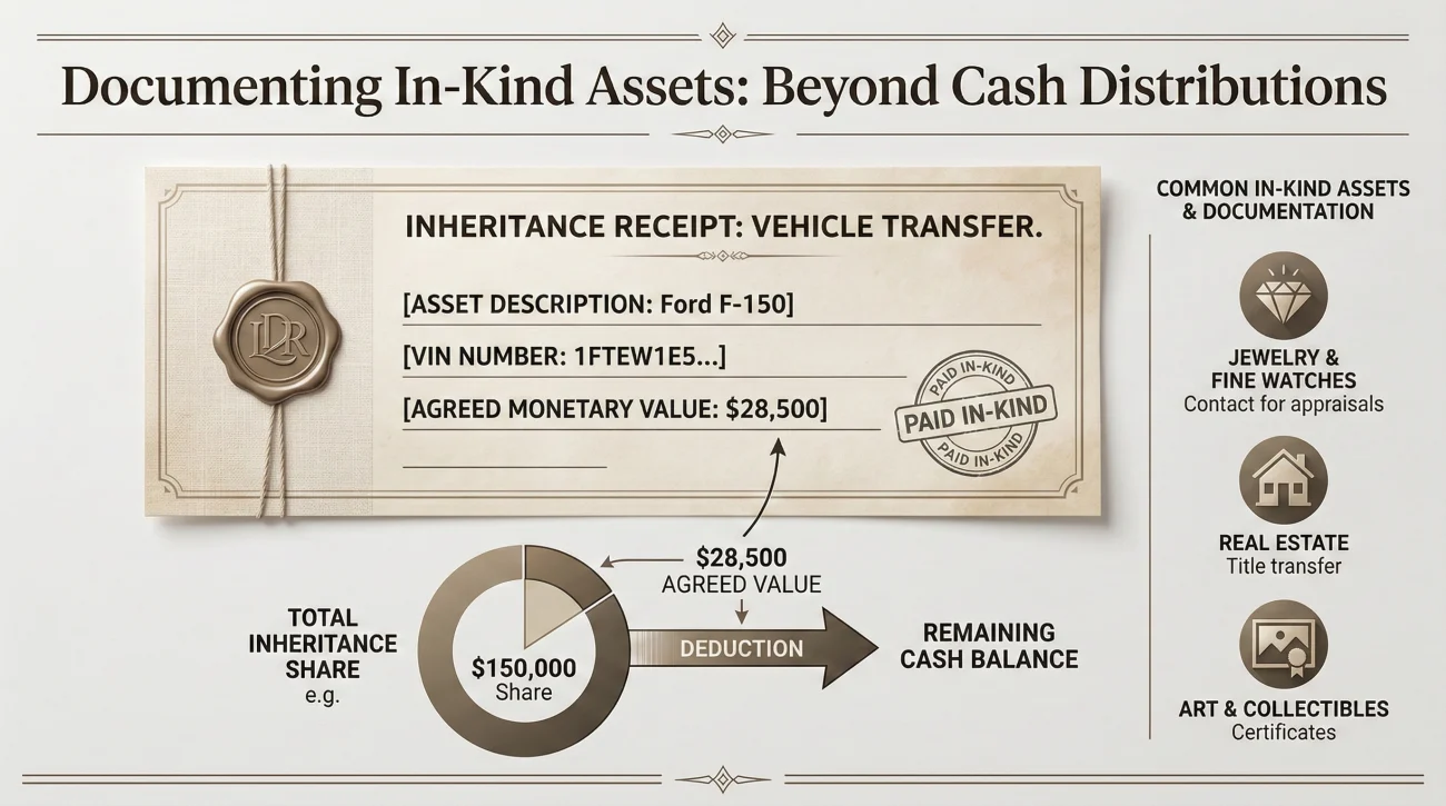 In Kind Asset Distribution Receipt Structure