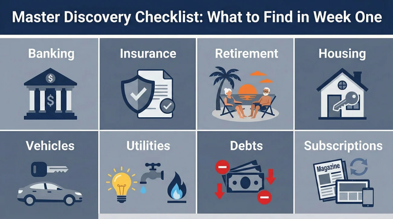 Master Discovery Checklist For Estate Assets And Debts