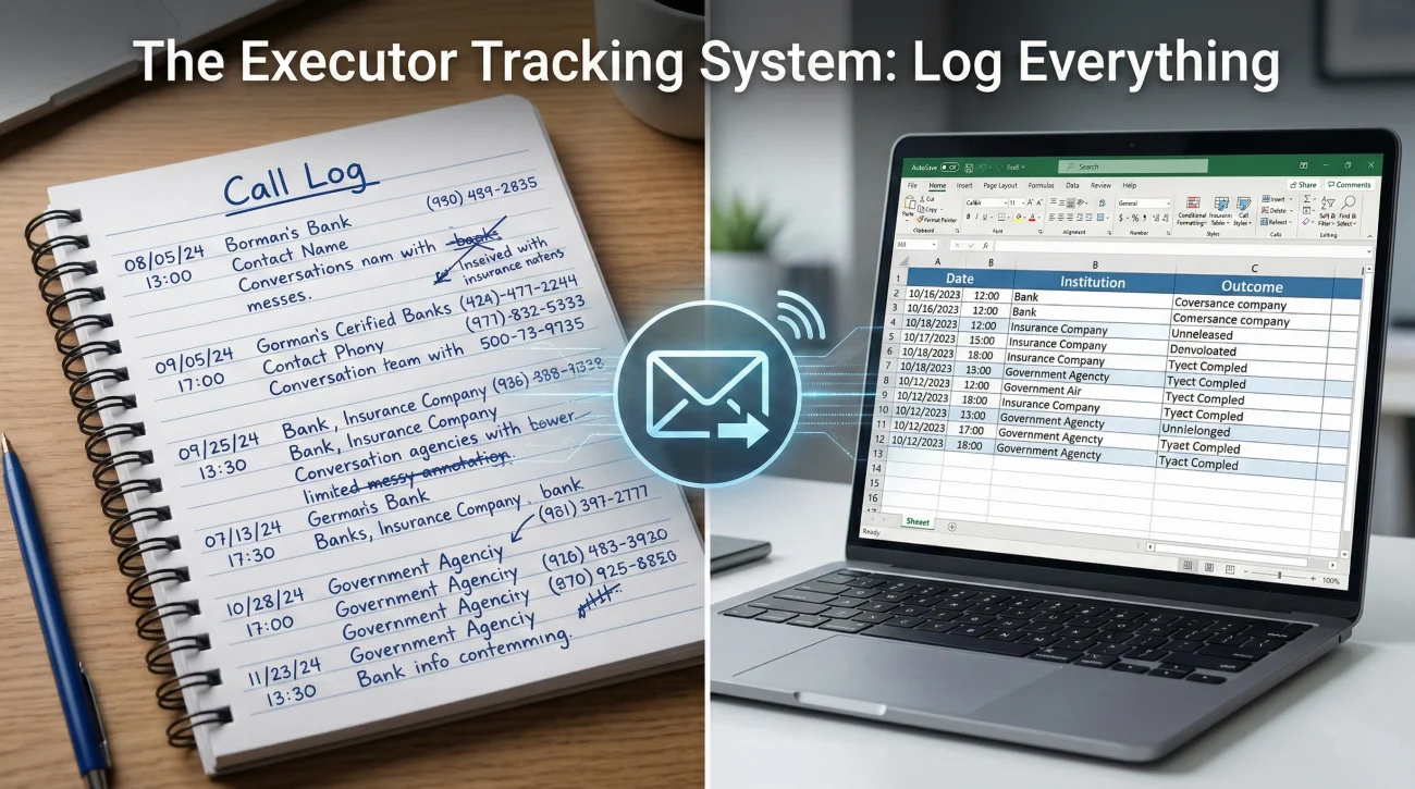 Master Tracking System For Estate Executor Communication And Documents
