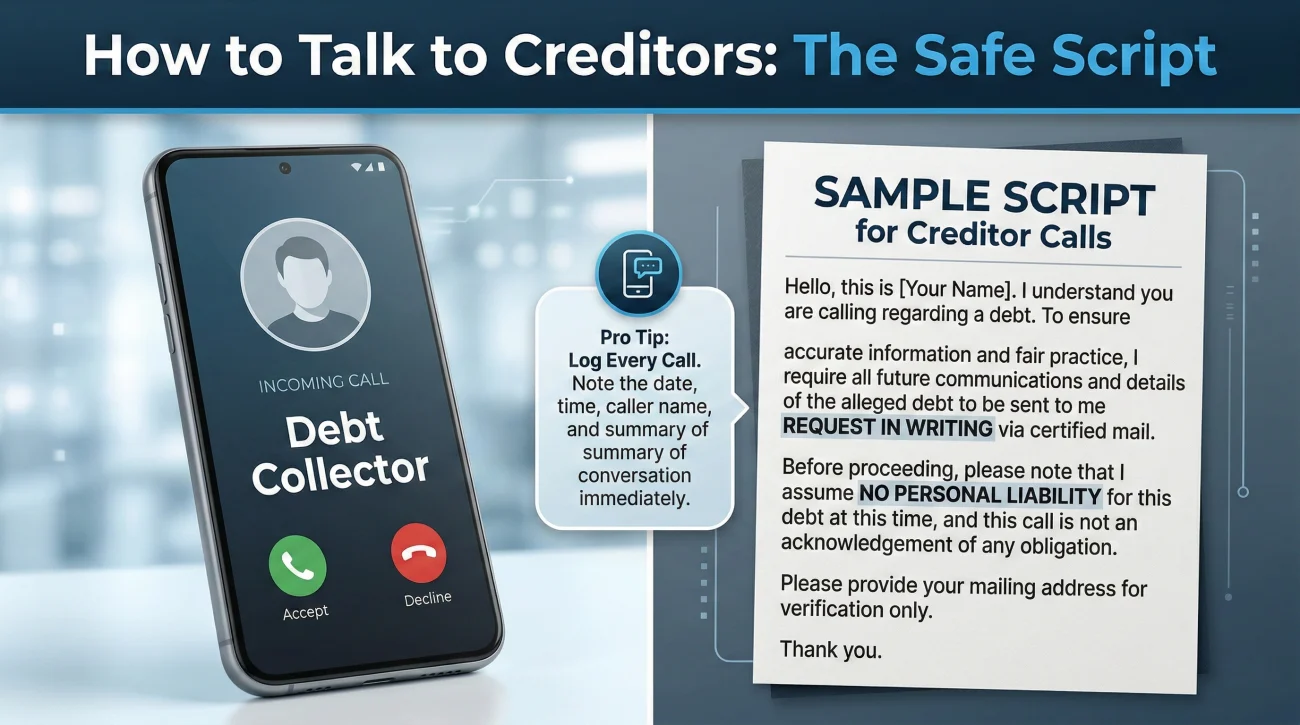 Professional Script For Handling Debt Collector Calls As Executor