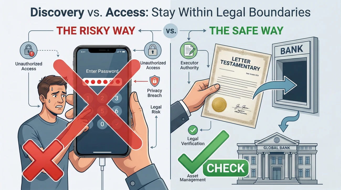 Safe Versus Risky Methods For Accessing Deceased Accounts