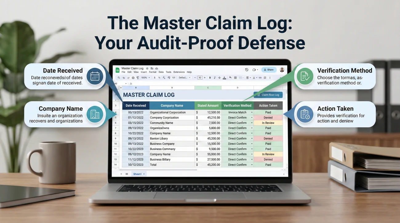 Systematic Creditor Claim Tracking Log For Estate Administrators