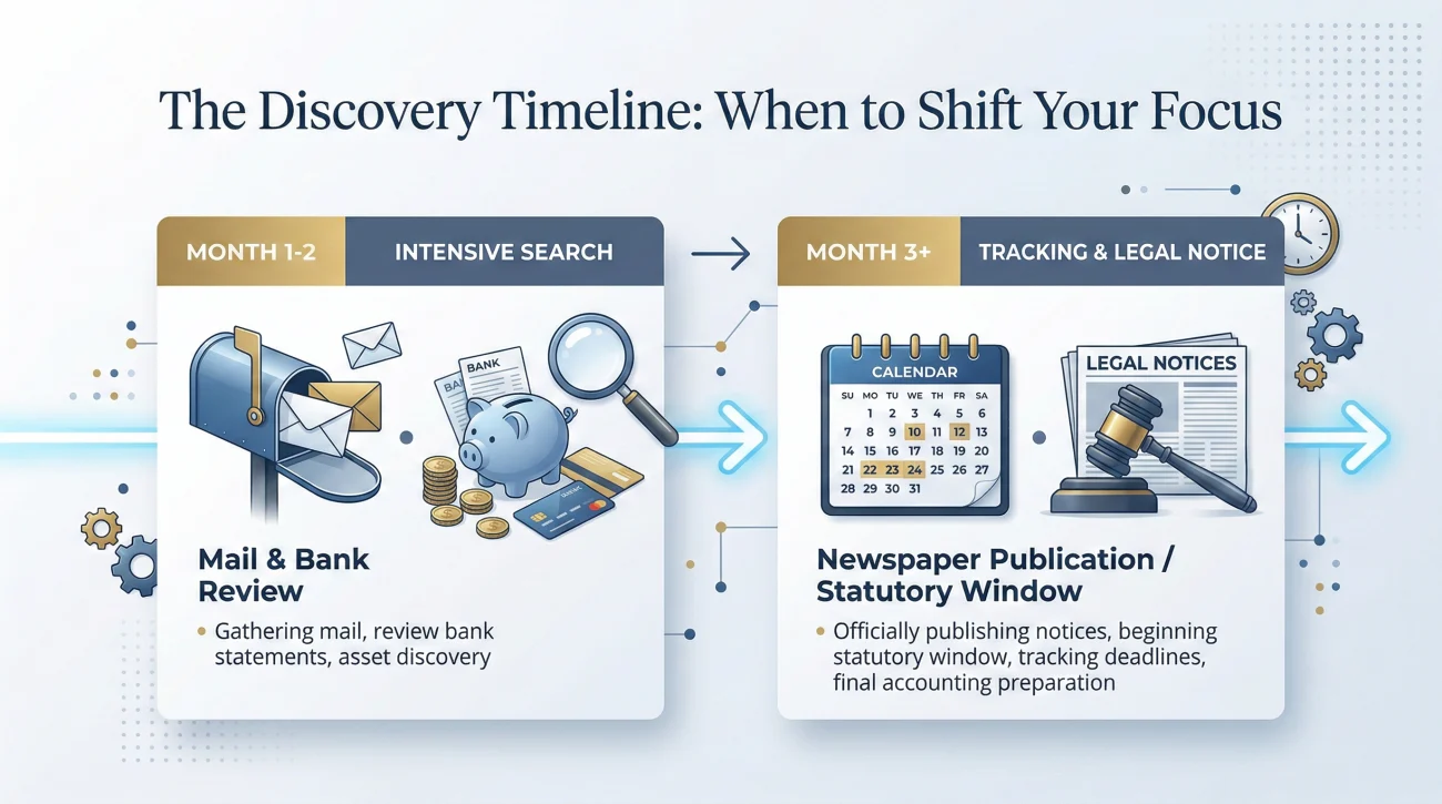 Timeline For Estate Creditor Discovery And Notice Phase
