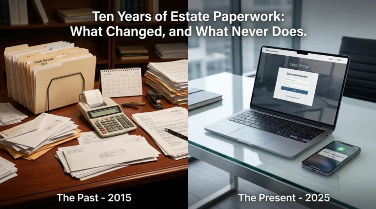 A Decade of Estate Paperwork: What Changed, and What Never Does