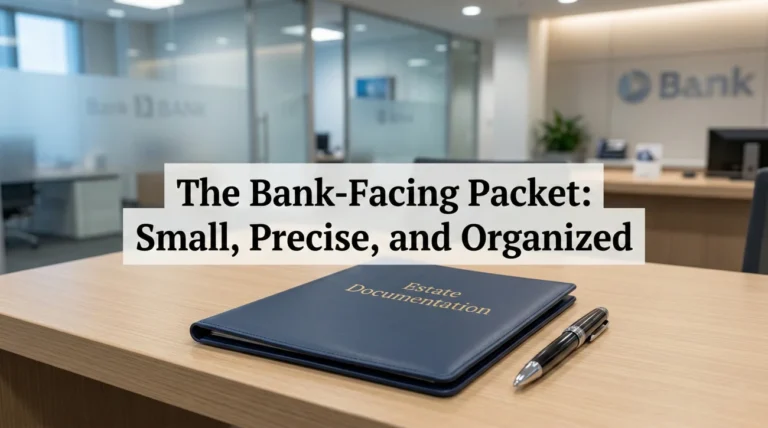 Executor Bank Documents Checklist: The Bank-Facing Packet