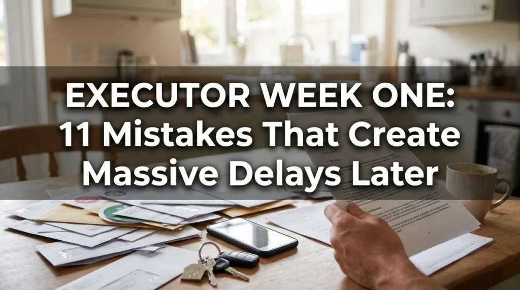 Executor Mistakes First Week