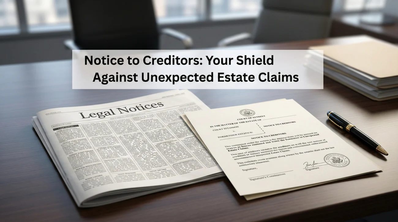 Notice To Creditors Probate