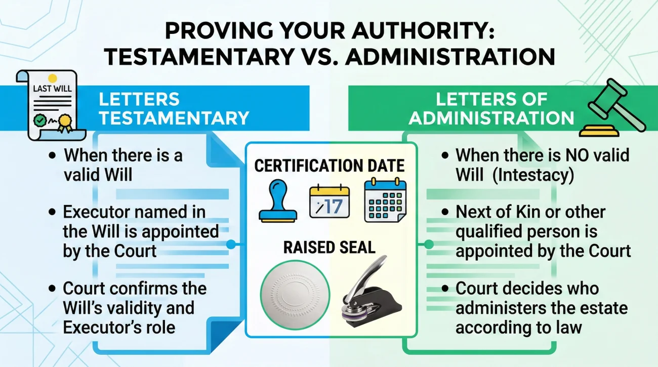 Comparison Of Letters Testamentary And Administration