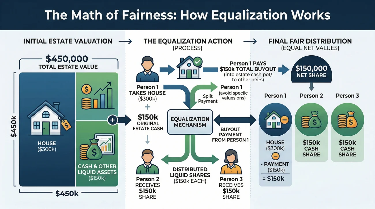 Estate Equalization Math And Beneficiary Buyouts