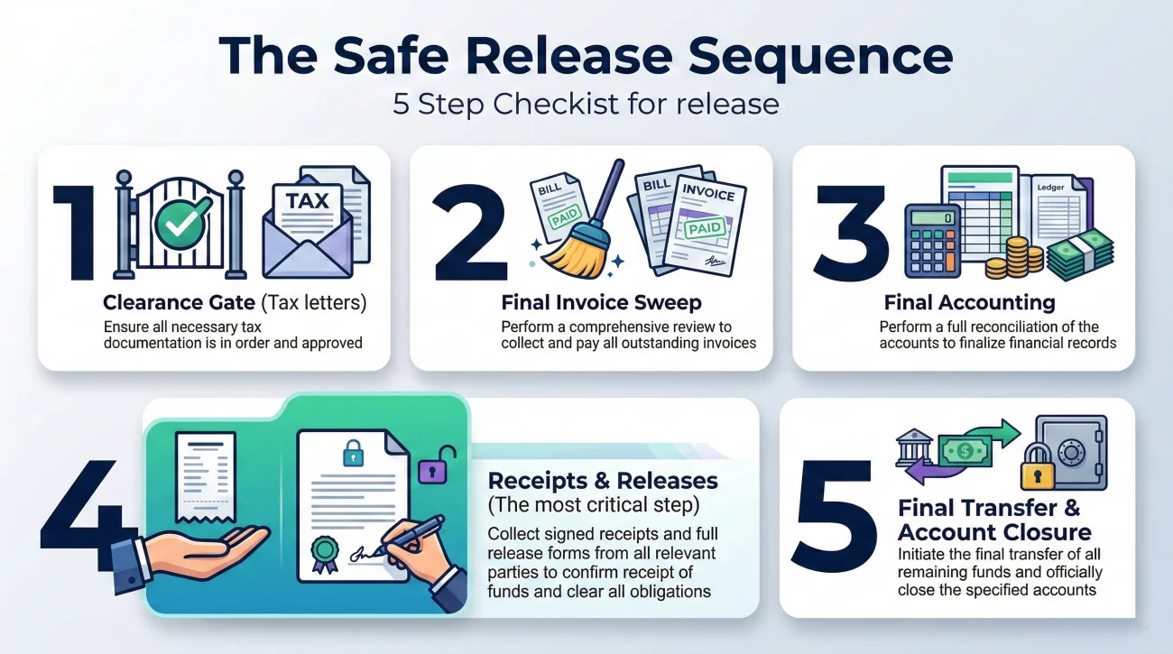 Executor Final Holdback Release Sequence