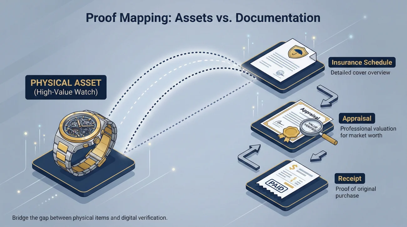 Linking Physical Assets To Legal Proof And Appraisals