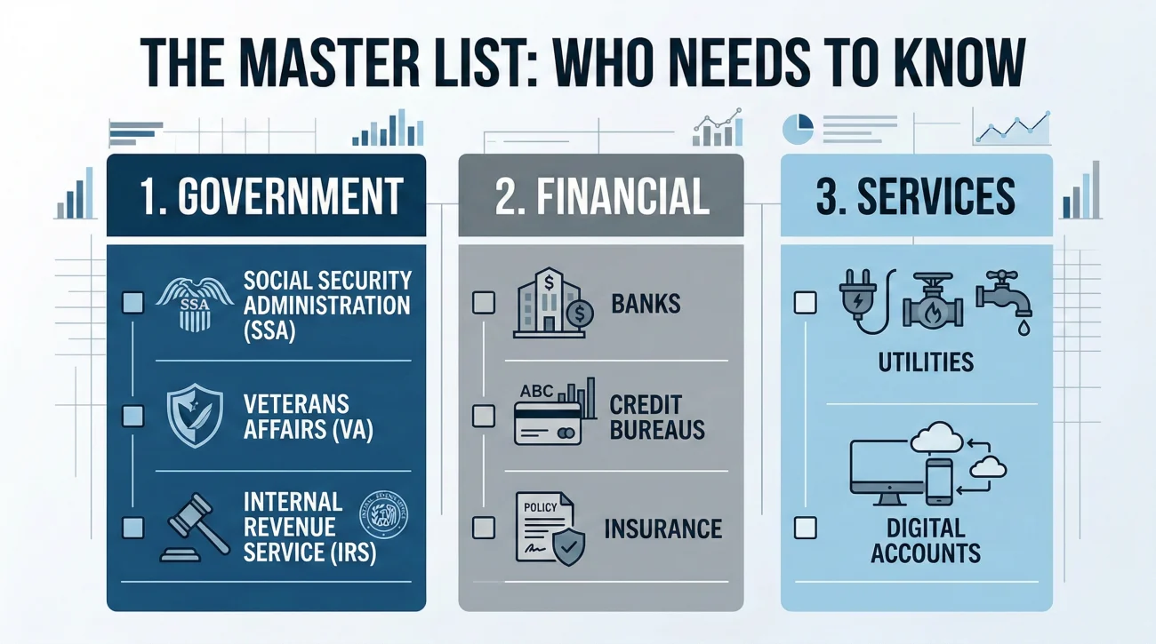Master Checklist For Government And Financial Notifications