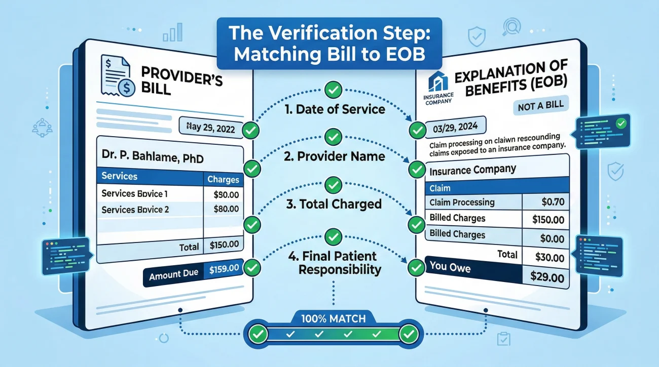 Medical Invoice And EOB Verification Checklist