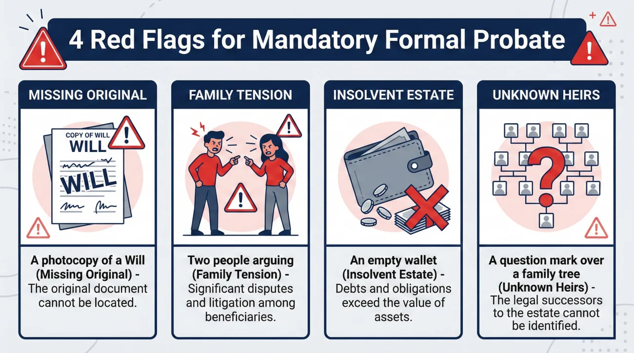 Red Flags Requiring Formal Probate Supervision