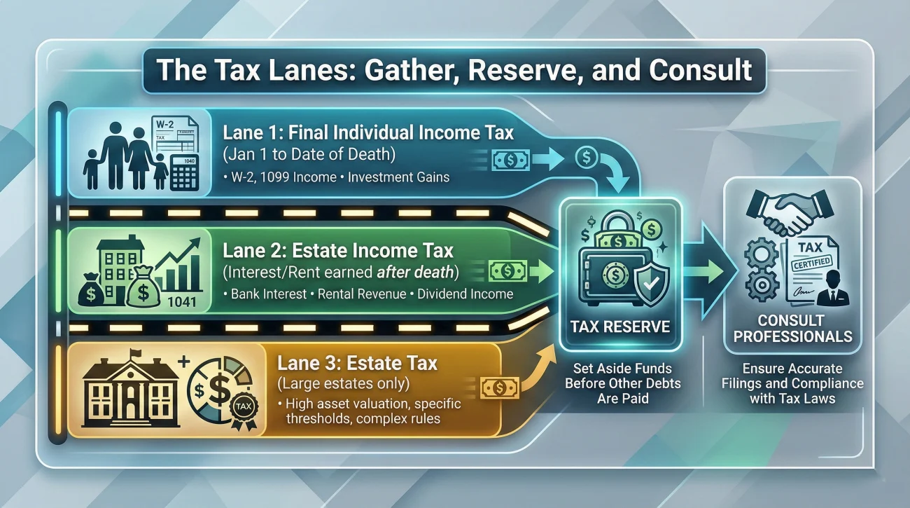 Three Lane Estate Tax Reserve Framework