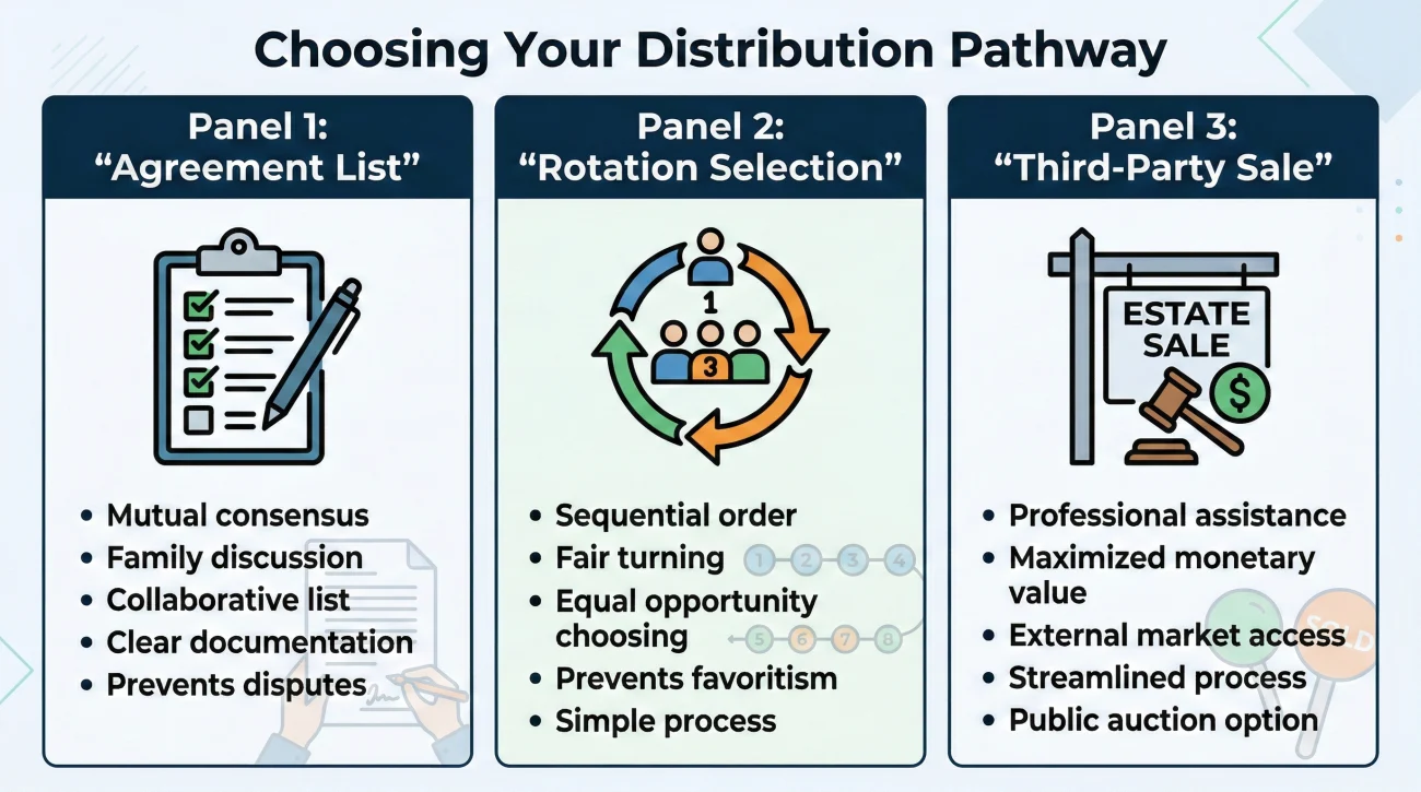 Three Neutral Systems For Property Distribution