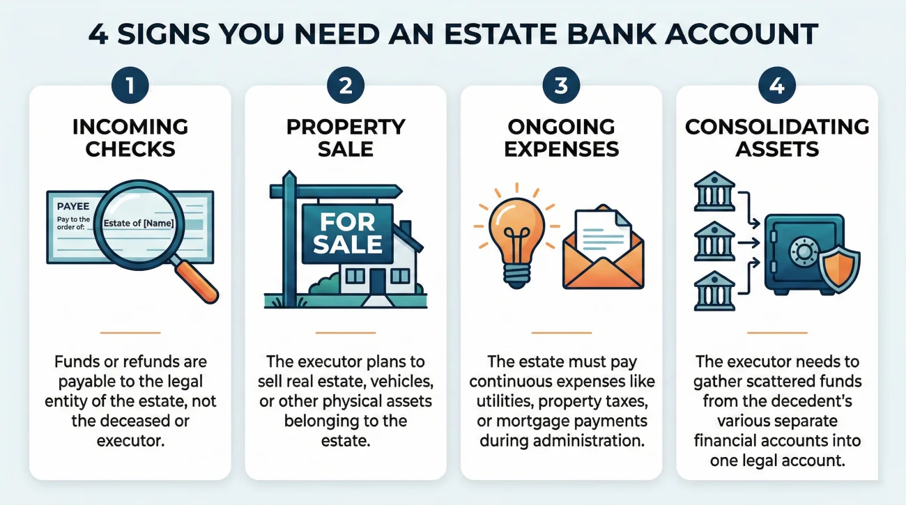 Triggers For Opening A Dedicated Estate Account