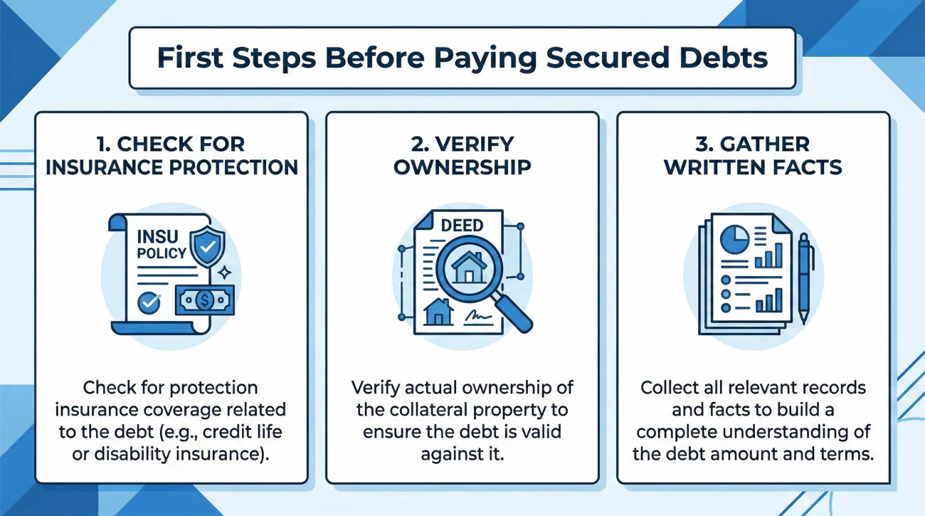 Verifying Secured Debt Coverage And Ownership