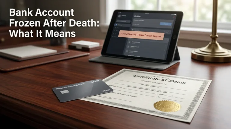 Bank Account Frozen After Death: What It Usually Means (and What It Doesn’t)