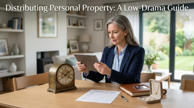 Distributing Personal Property: A Simple, Low-Drama Process