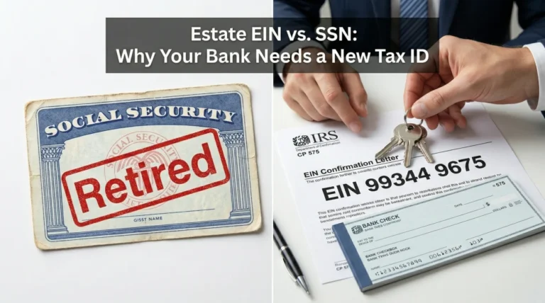 Estate EIN vs. the Deceased Person’s SSN: Why Banks Ask and What It’s For