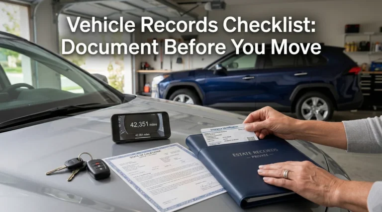 Vehicle Records Checklist: What to Capture Before Any Transfer or Sale