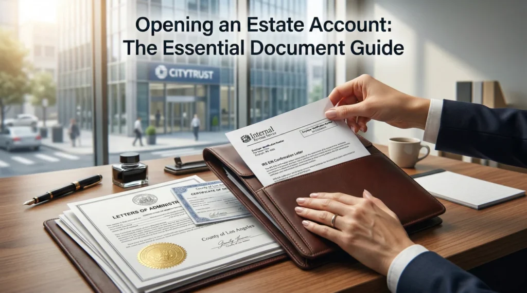 Open Estate Bank Account Documents