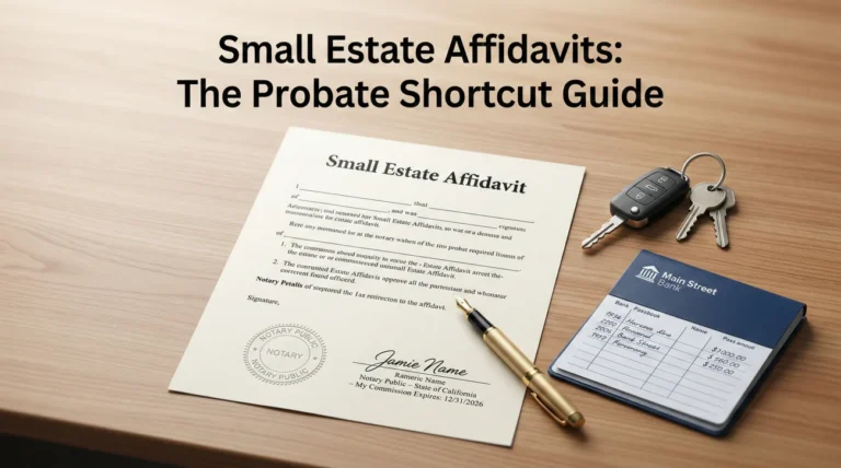 Small Estate Affidavit: When It Can Replace Full Probate and When It Can’t