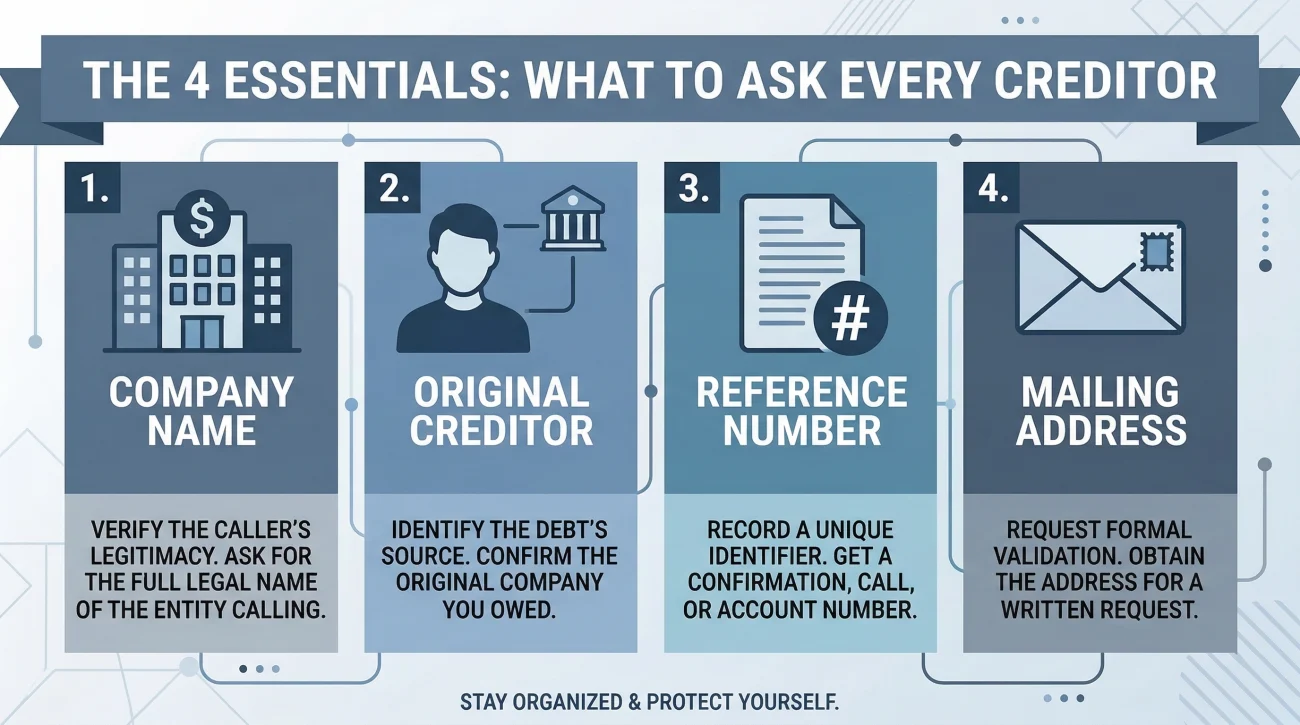 Creditor Call Verification Checklist
