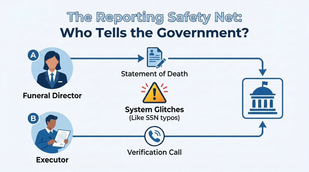 Death Reporting Responsibility Flow Between Funeral Home And Agency