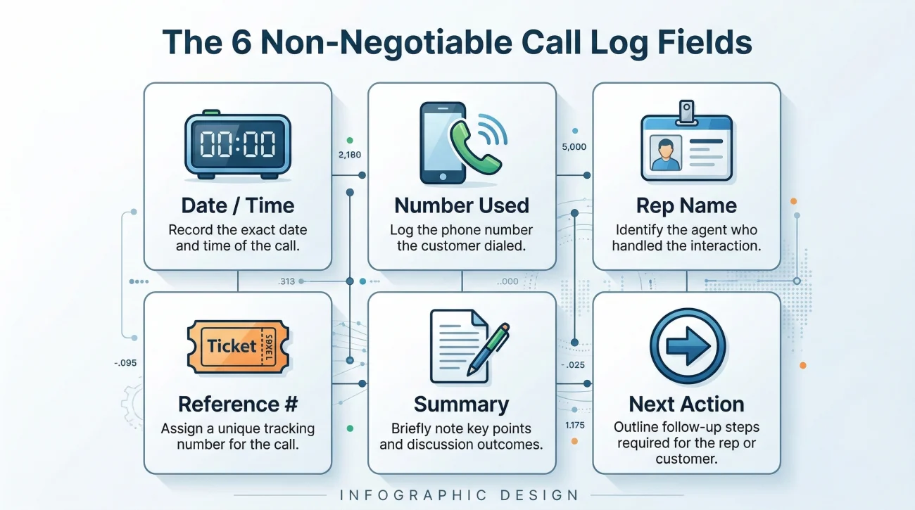 Essential Executor Call Log Fields
