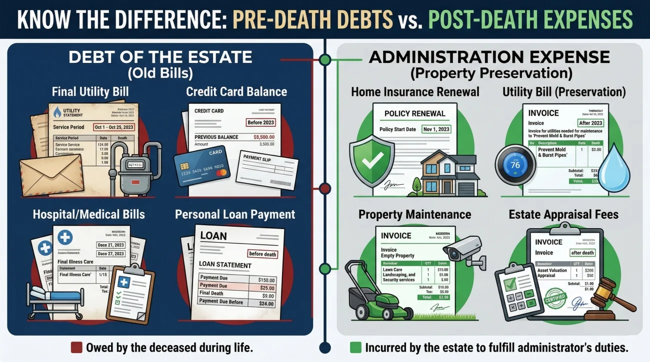 Estate Debt Vs Administration Expense