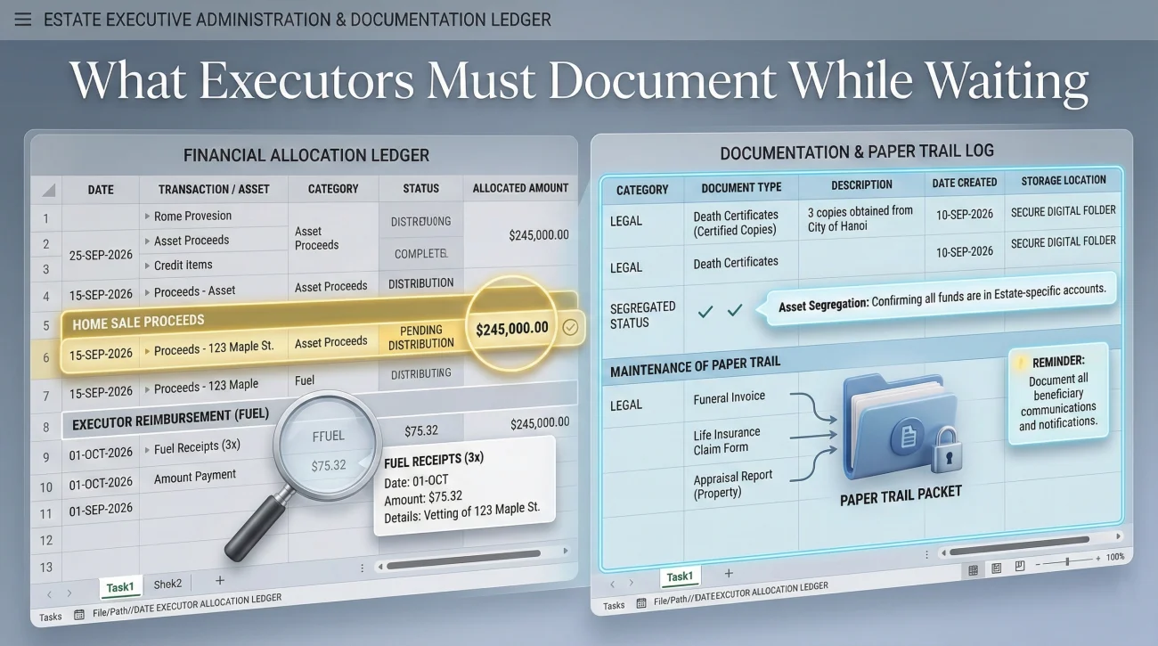 Executor Ledger Tracking For Minor Shares