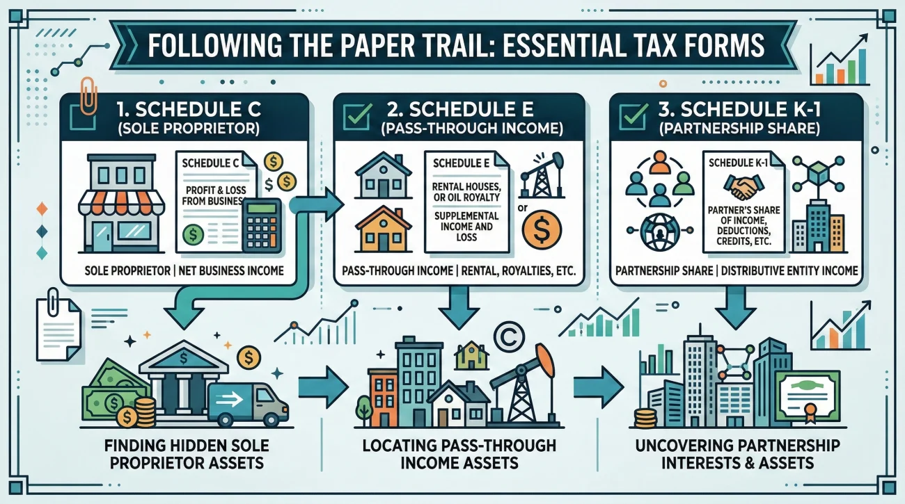 Key Tax Documents For Discovering Business Assets