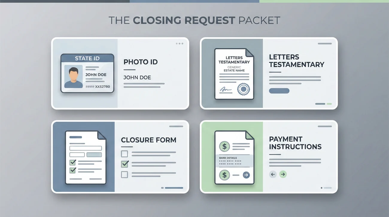 Required Documents For Estate Account Closing Request