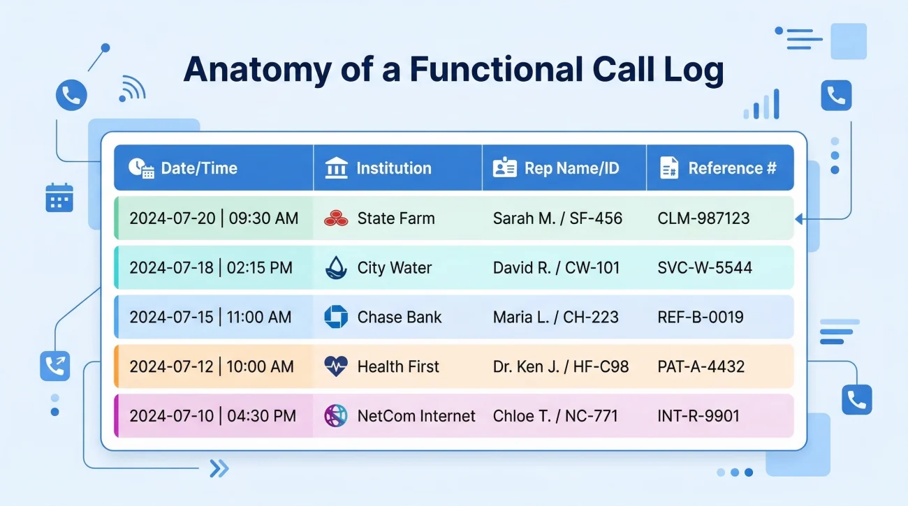 Sample Executor Communication Log Data