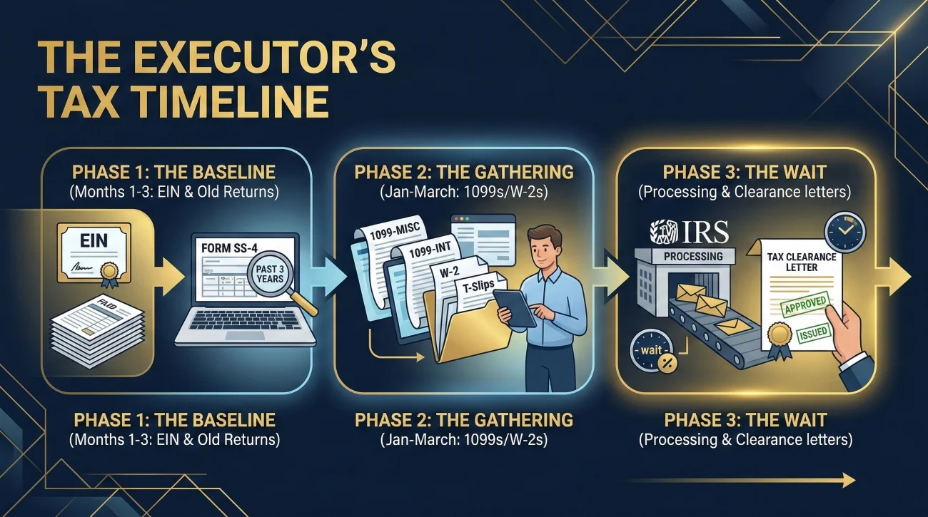 Standard Executor Tax Workflow And Filing Timeline
