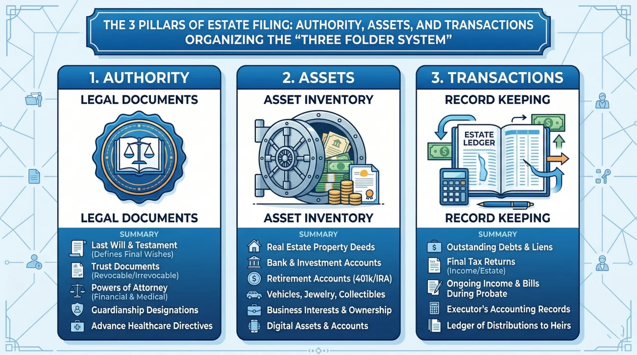 Three Primary Estate Management Folders