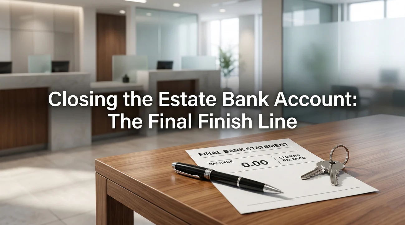 Close Estate Bank Account