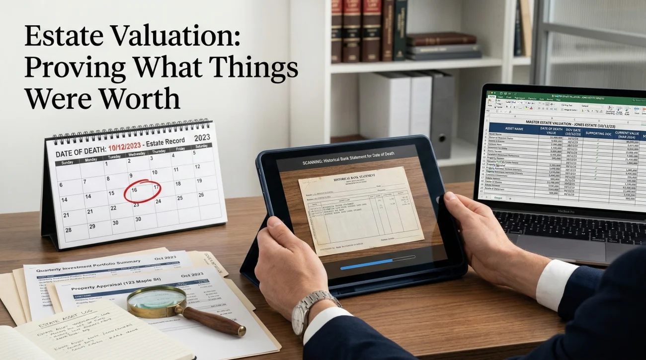 Estate Valuation Evidence