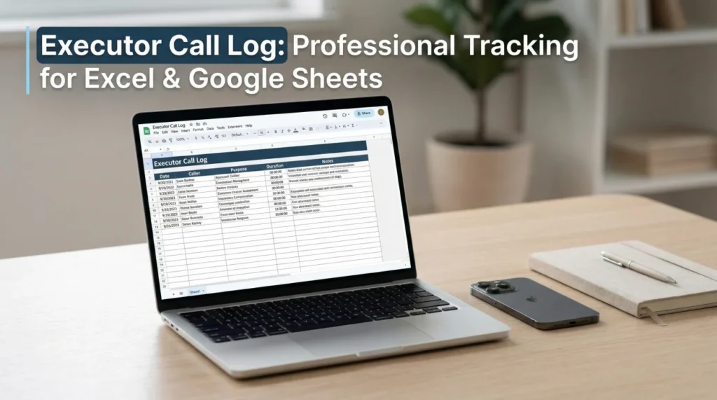 Executor Call Log Template
