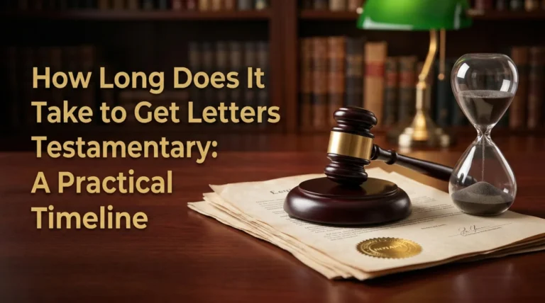 How Long Does It Take to Get Letters Testamentary: A Practical Timeline