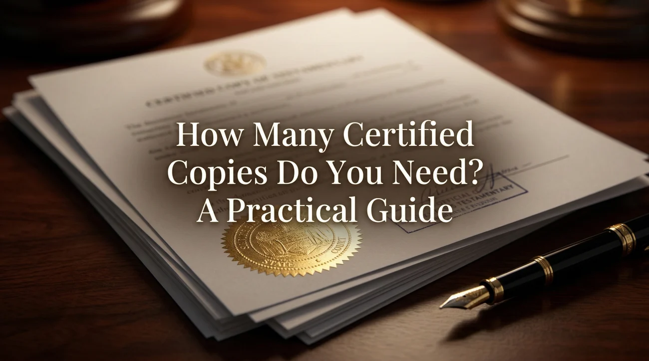 How Many Certified Copies Of Letters Testamentary Do I Need